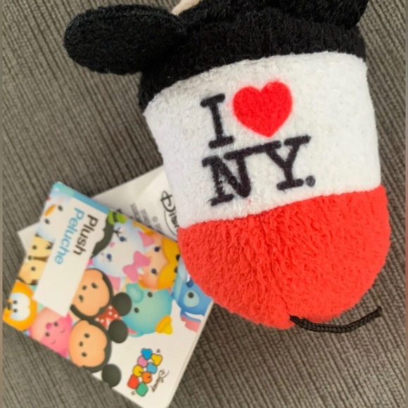 Disney Tsum Tsum Mini Stackable Plush MICKEY MOUSE I love NY - Picture 2 of 5